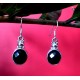 Bijoux Onyx  argent - Boucles d Oreilles indiennes Onyx,Boucles d Oreilles indiennes